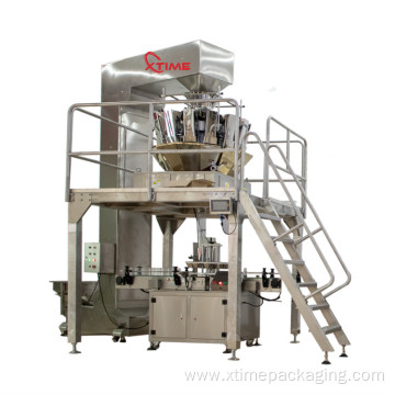Automatic snack food modified atmosphere packaging machine
